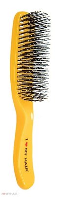 Щетка для волос SPIDER 9 рядов глянцевая желтая M 1501 YELLOW фото